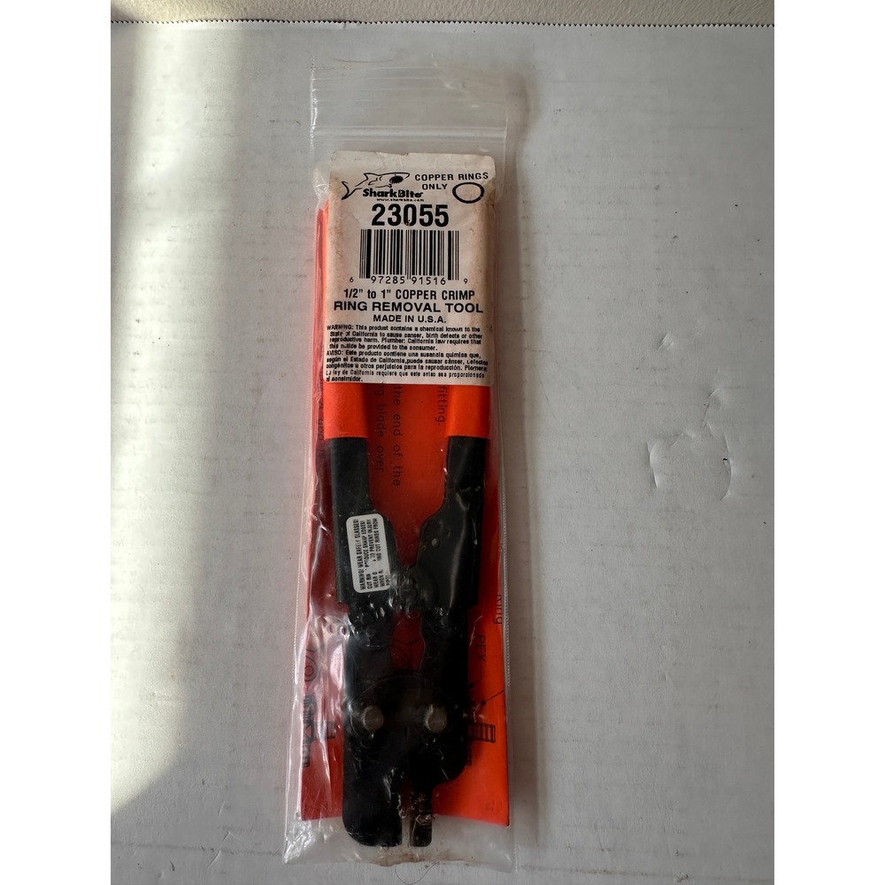 SharkBite 23055 1/2 to 1 PEX Copper Crimp Ring Removal Tool Made in USA